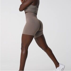 NVGTN taupe seamless solid bike short S
